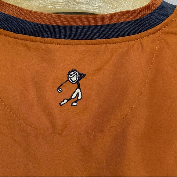 Life is Good Golf Vest Burnt Orange  Elastic Hem Zipper Pockets Men's Size XL - Picture 7 of 10